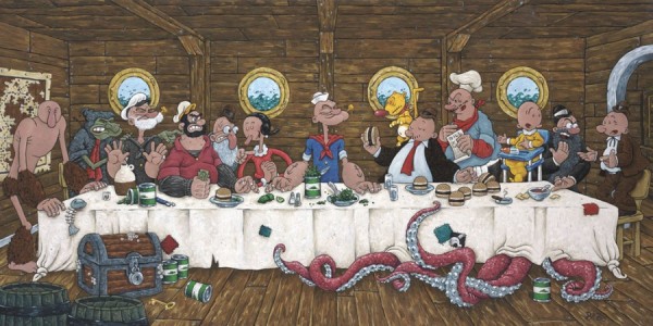 La Cène et Popeye le marin La Cène et Popeye le marin