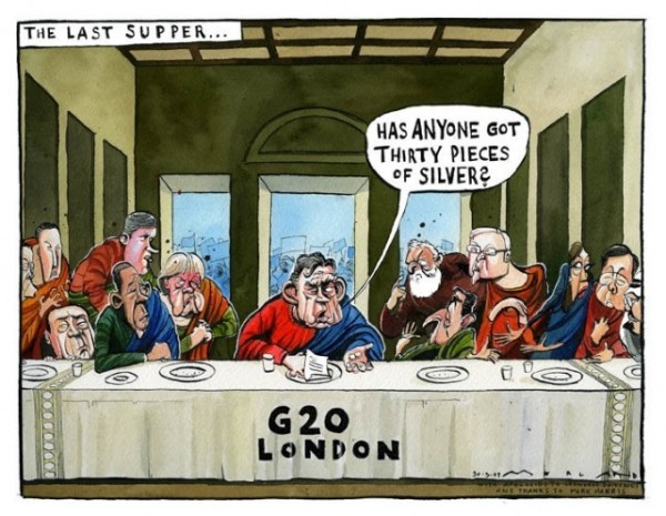 La Cène du G20 et ses leaders mondiaux