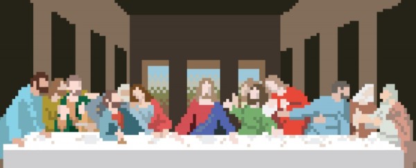 La Cène pixelisée La Cène pixelisée