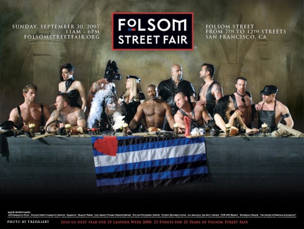La Cène revue pour le Folsom Street Fair